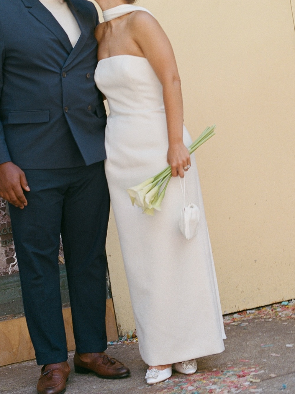 Leo Lin White Midi Dress